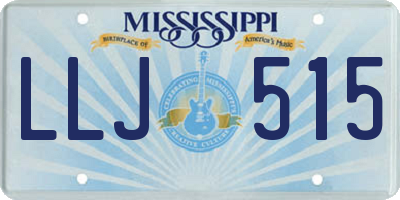 MS license plate LLJ515