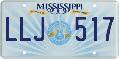 MS license plate LLJ517