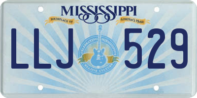 MS license plate LLJ529