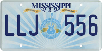 MS license plate LLJ556