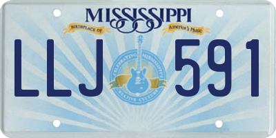 MS license plate LLJ591