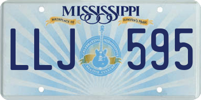 MS license plate LLJ595