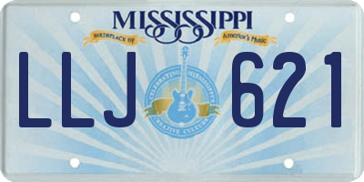 MS license plate LLJ621