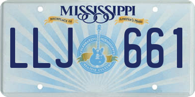 MS license plate LLJ661