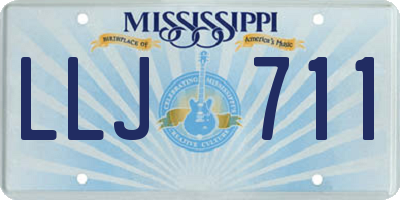 MS license plate LLJ711