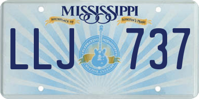 MS license plate LLJ737
