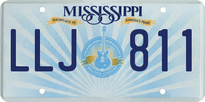MS license plate LLJ811