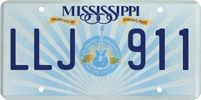 MS license plate LLJ911