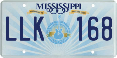 MS license plate LLK168