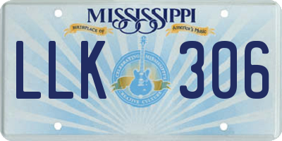 MS license plate LLK306