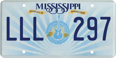 MS license plate LLL297