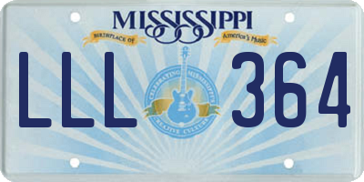 MS license plate LLL364