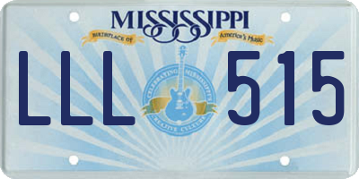 MS license plate LLL515