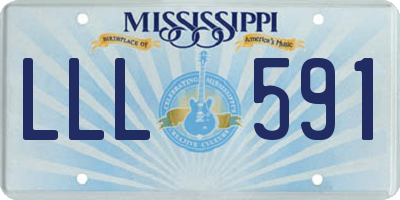 MS license plate LLL591