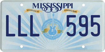 MS license plate LLL595