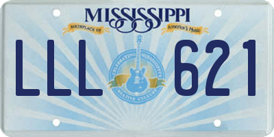 MS license plate LLL621