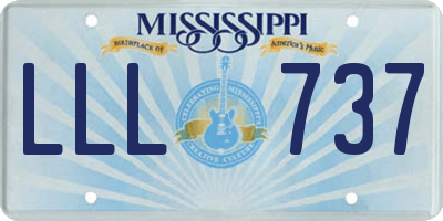 MS license plate LLL737