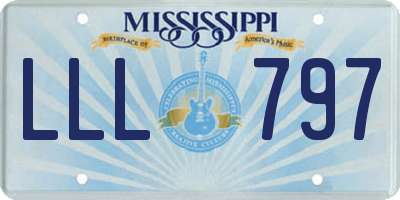 MS license plate LLL797