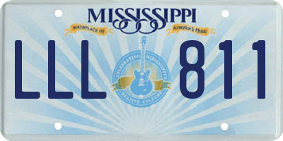 MS license plate LLL811