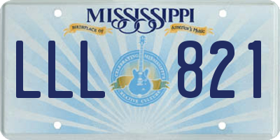 MS license plate LLL821