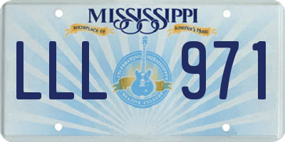 MS license plate LLL971
