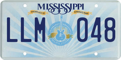 MS license plate LLM048
