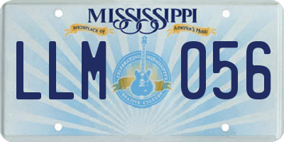 MS license plate LLM056