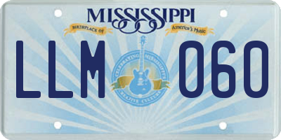 MS license plate LLM060
