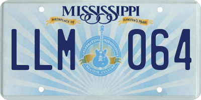 MS license plate LLM064