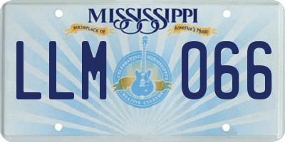 MS license plate LLM066