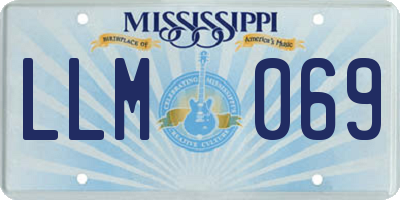 MS license plate LLM069