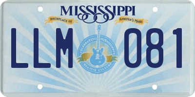 MS license plate LLM081