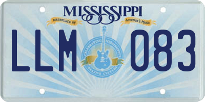 MS license plate LLM083