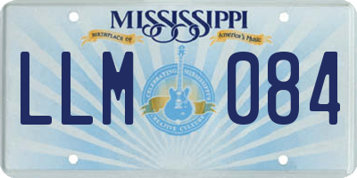 MS license plate LLM084