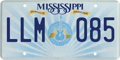 MS license plate LLM085