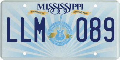 MS license plate LLM089