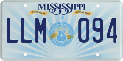 MS license plate LLM094