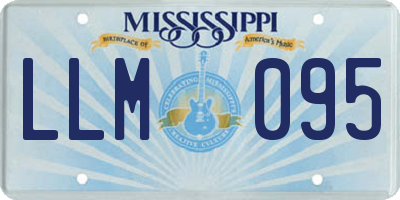 MS license plate LLM095