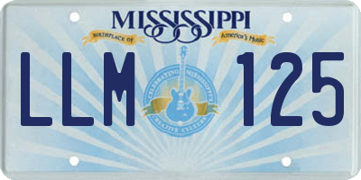 MS license plate LLM125