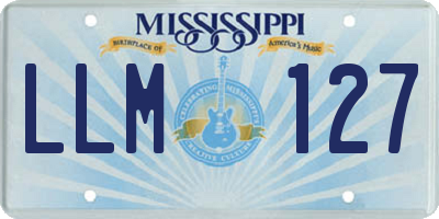 MS license plate LLM127
