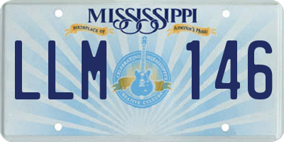 MS license plate LLM146