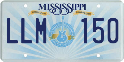 MS license plate LLM150
