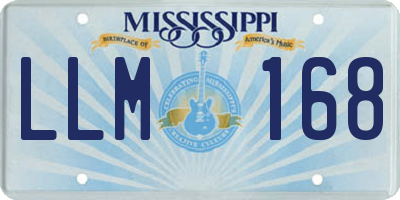 MS license plate LLM168