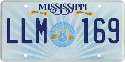 MS license plate LLM169