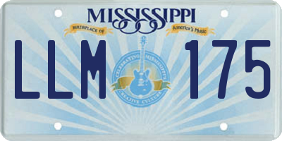 MS license plate LLM175