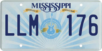 MS license plate LLM176