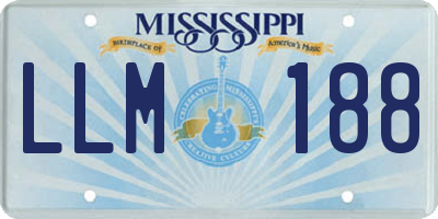 MS license plate LLM188