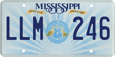 MS license plate LLM246
