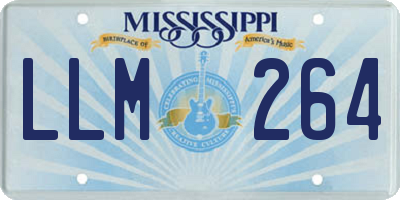 MS license plate LLM264