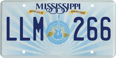 MS license plate LLM266